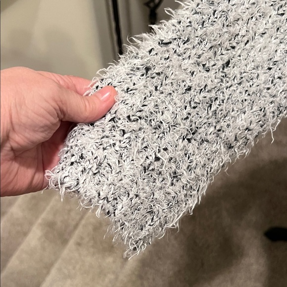 Kensie White Fuzzy Cardigan - Picture 5 of 12